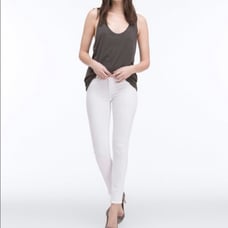 AG Jeans The Legging Ankle White 30R White Fray Super Skinny
