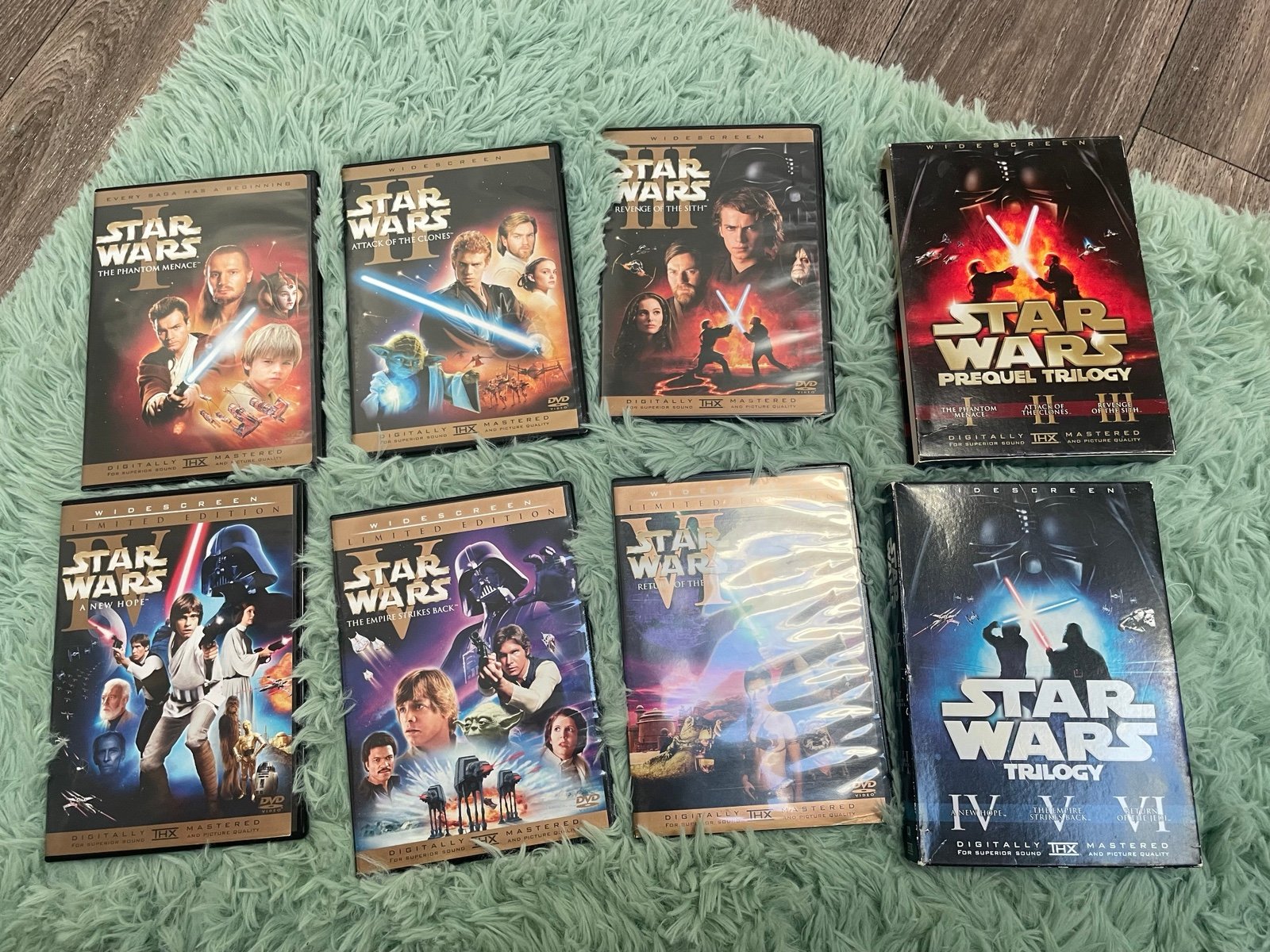 Star Wars Wide Screen Limited Edition DVD Bundle - Prequels and Originals