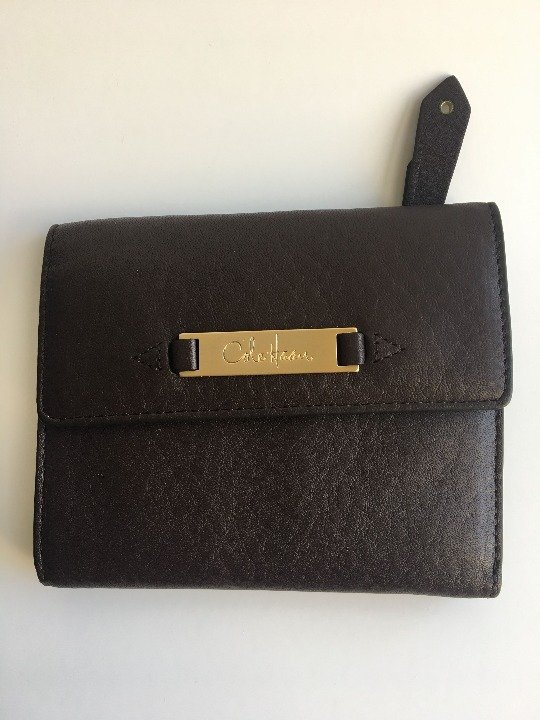 Cole Haan Leather Tri Fold Wallet Brown