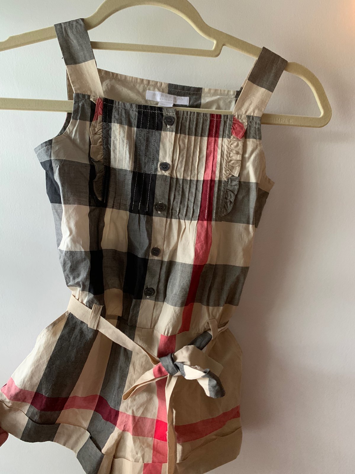 Burberry girls Romper NWT