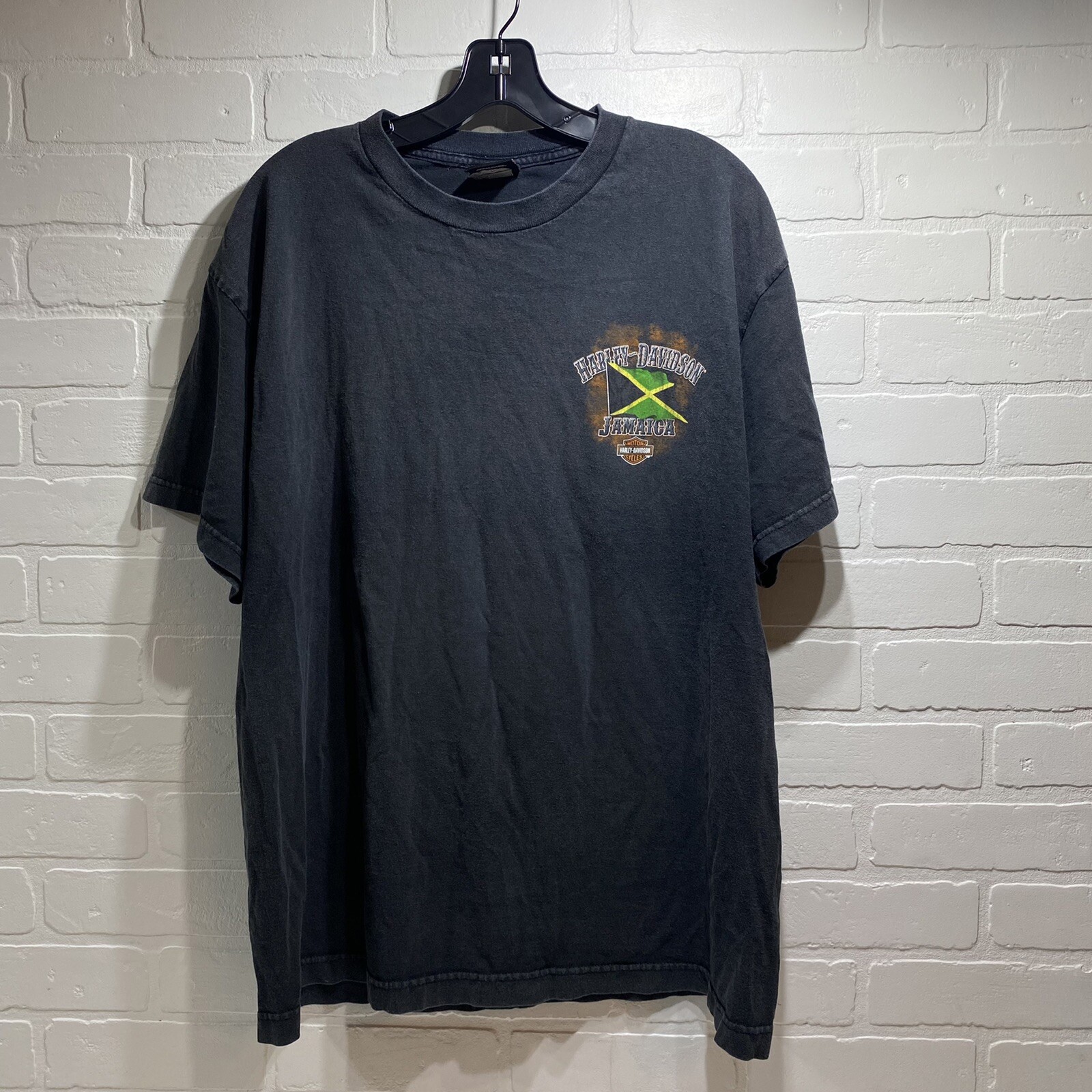 Vintage Harley Davidson Jamaica Tee Tshirt - Black - XL