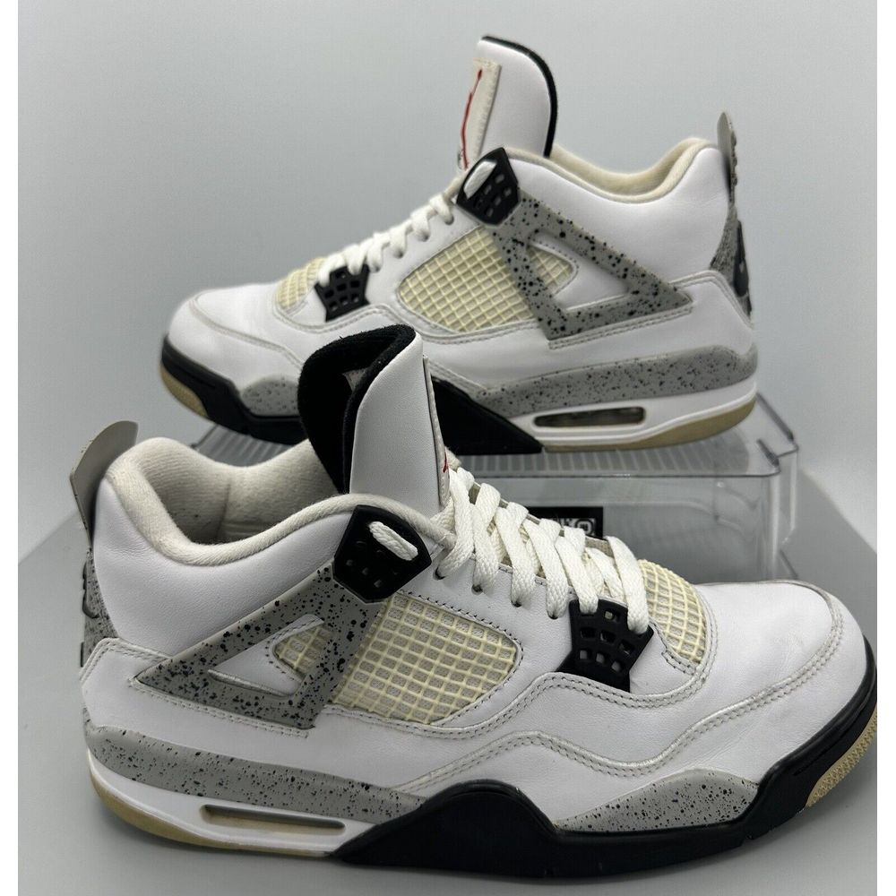 Nike Air Jordan 4 Retro OG White Cement 840606-192 2016 Size 10