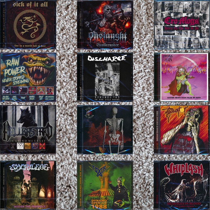 CD Lot of 12 Speed Thrash Punk Hardcore Metal Rare Cro-Mags Discharge Toxik