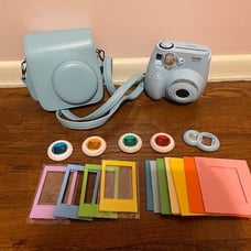 Blue Instax Mini 75 bundle