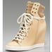 See by Chloe Lace Up Wedge Sneaker In Natural 37