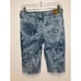 True Religion Geno Acid Wash Denim Roll-Up Shorts Size 16