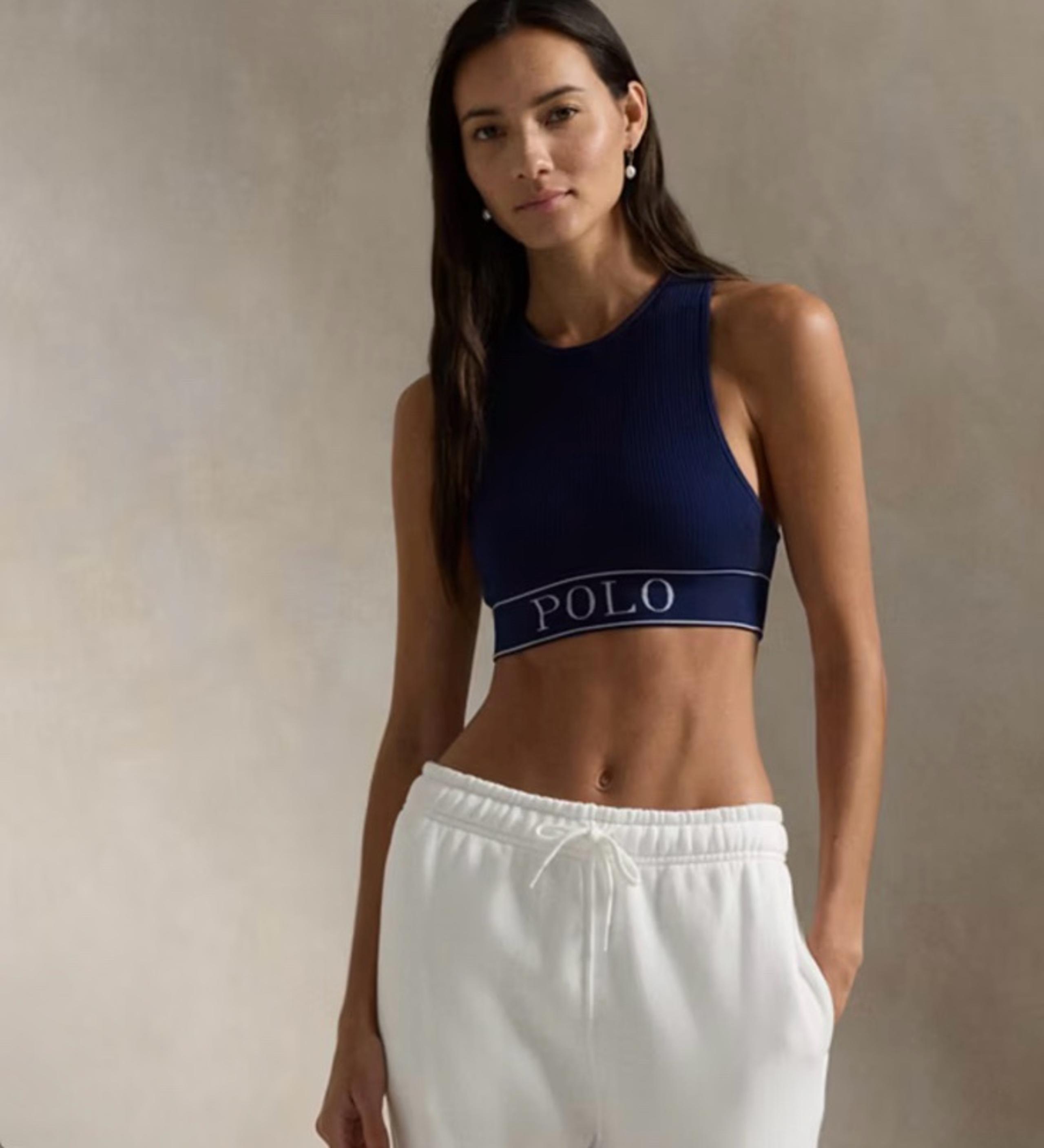 NWT Polo by Ralph Lauren Seamless Cropped Jewelneck Tank