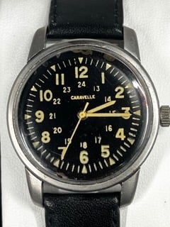 Rare Field Watch-Caravelle by Bulova-Swiss Made A. Schild 1802/03- Just Serviced