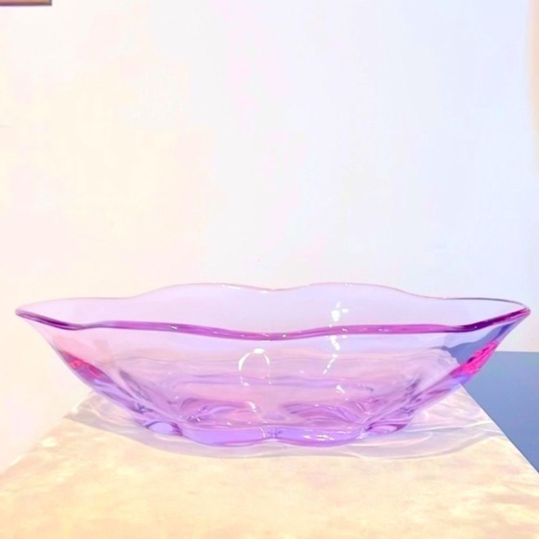 Duncan Miller Twilight Violet Large 13.25” Canterbury Centerpiece Bowl Like New