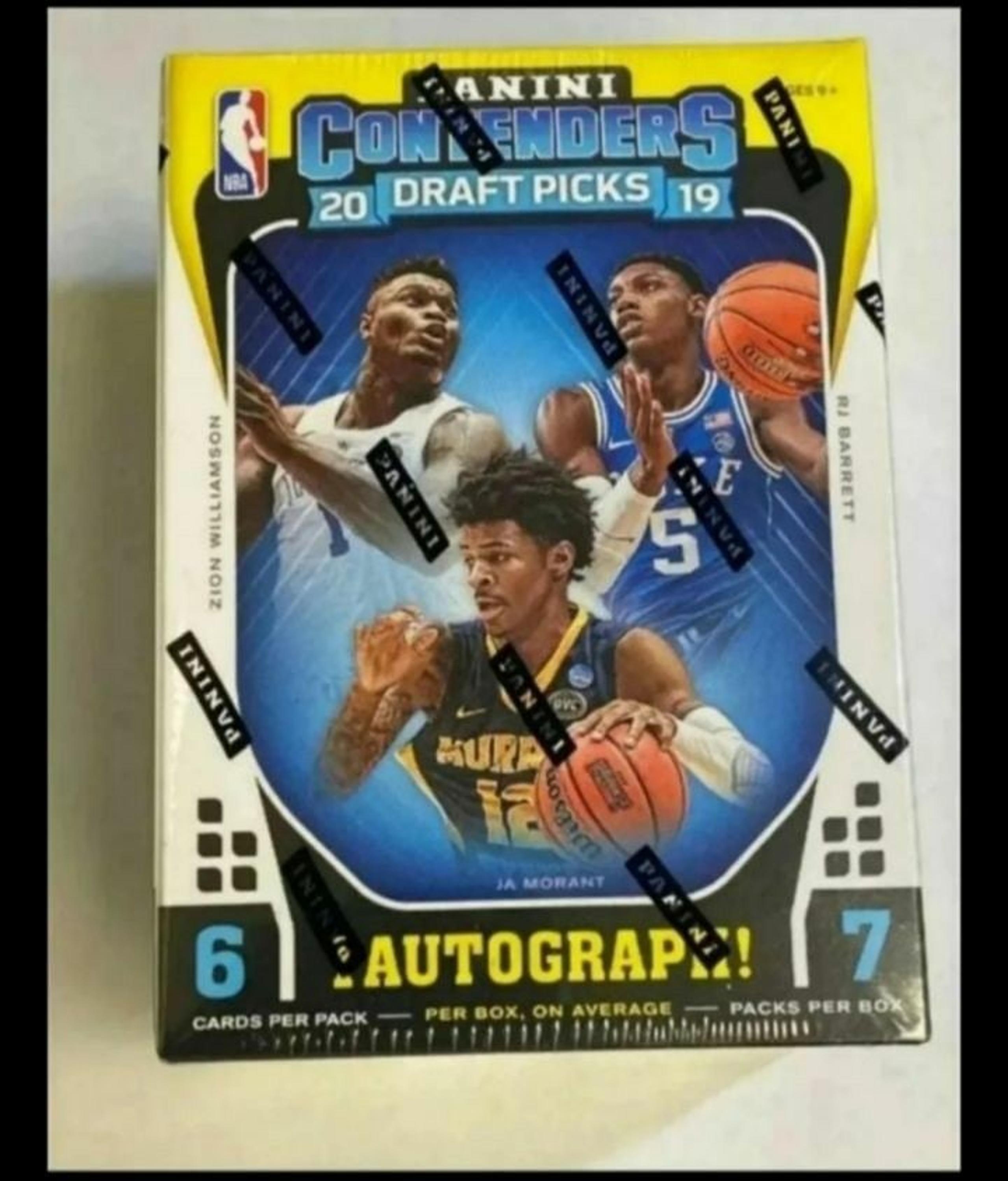 2019-20 Panini Contenders Basketball Box One Autograph Per Box 7 Packs Per Box