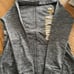 MN VIKINGS WOMENS ANTIGUA HEATHER CHARCOAL NFL ZIP UP NWT