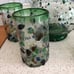 Hand blown drinking glass set