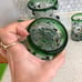 Hand blown drinking glass set