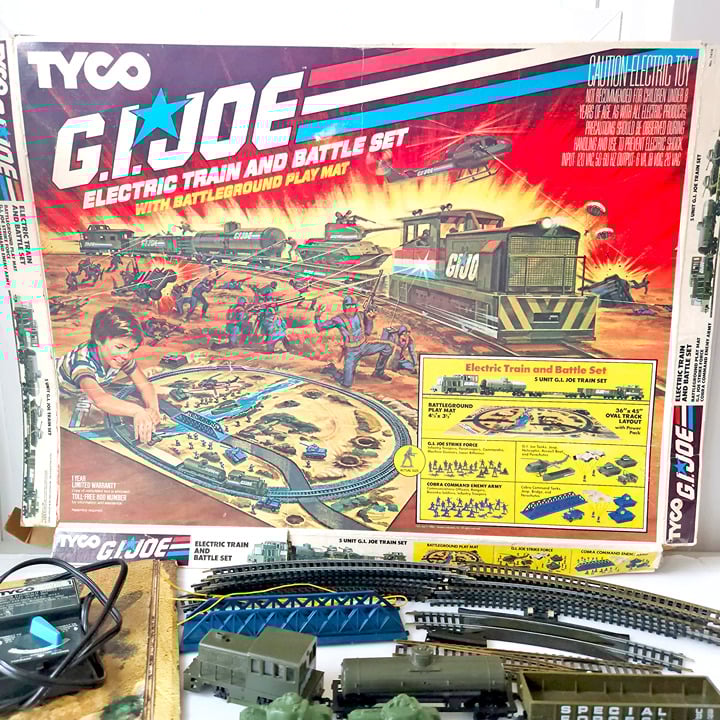 RESERVED for Thewebbs 1983 GI Joe Electric Train and Battle Set by Tyco