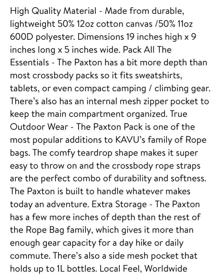 KAVU-Paxton Rope Sling Crossbody sales Bag-Fly Fish-LIKE NEW