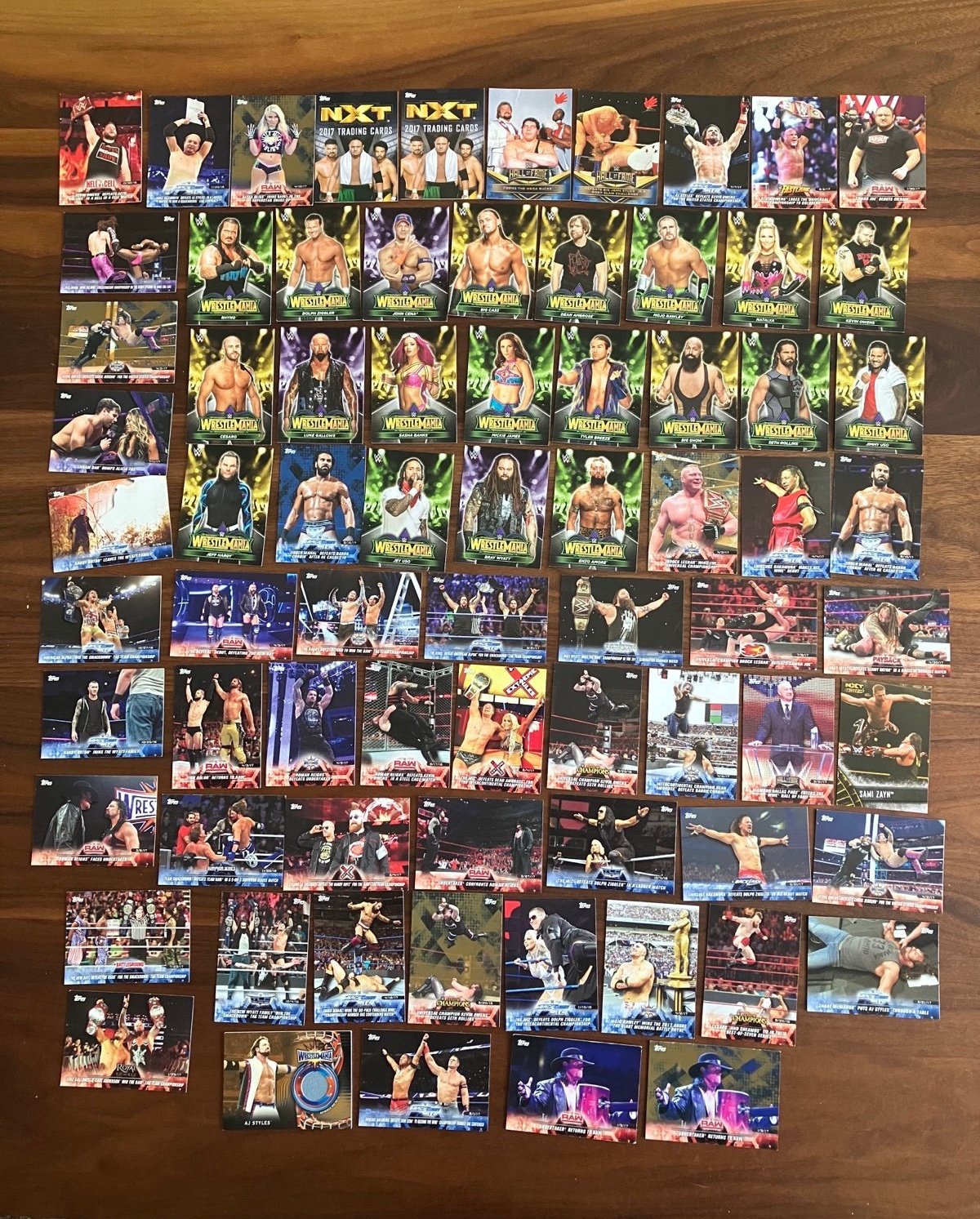 Lot TOPPS WWE WRESTLING trading CARDS 2018 Mat Relic