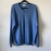 Turnbury 100% Cashmere V-Neck Long Sleeve Pullover Sweater Blue size XL