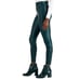 NWOT INC International Concepts Women's Faux-Leather Leggings Green SZ-2