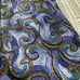 J Garcia purple blue abstract swirl silk tie