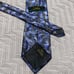 J Garcia purple blue abstract swirl silk tie
