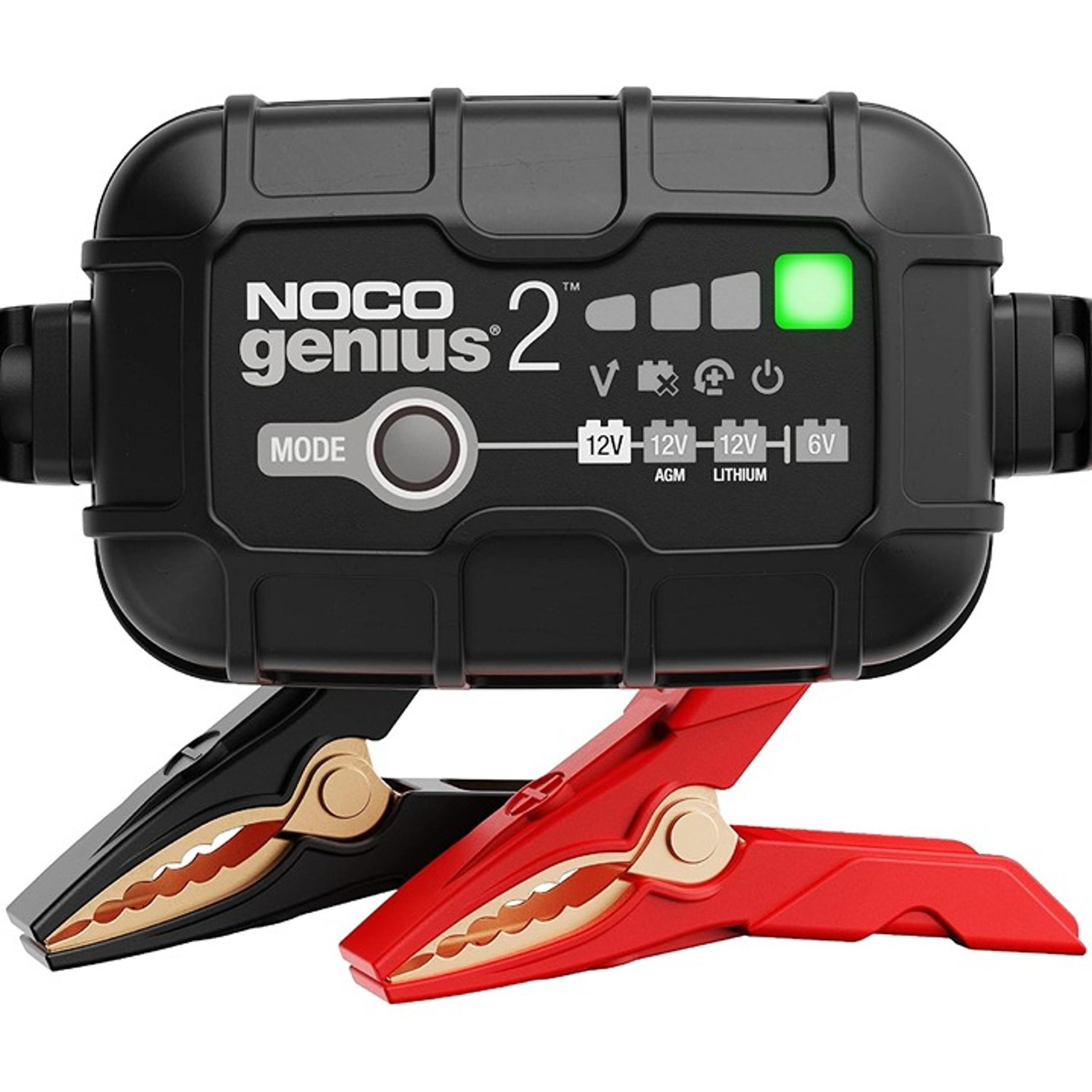 NOCO GENIUS2: 2A 6V/12V Smart Battery Charger – Automatic Maintainer