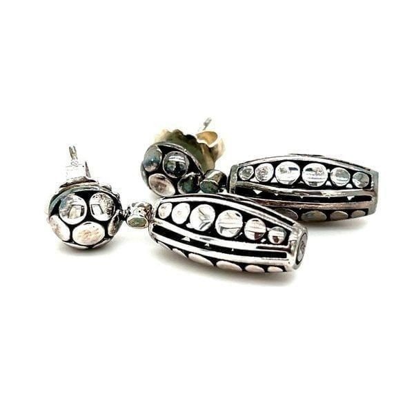 John Hardy 925 Dot Drop Earrings