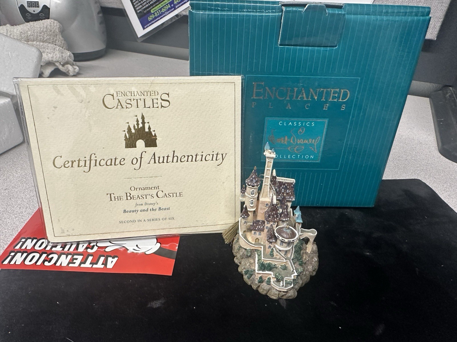 WDCC Disney Enchanted Places Beast's Castle Ornament w/ Box COA