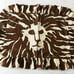 Vintage Anne Klein Pillowcase Sham Lion Animal Print 70s MCM Ruffle Edge HTF
