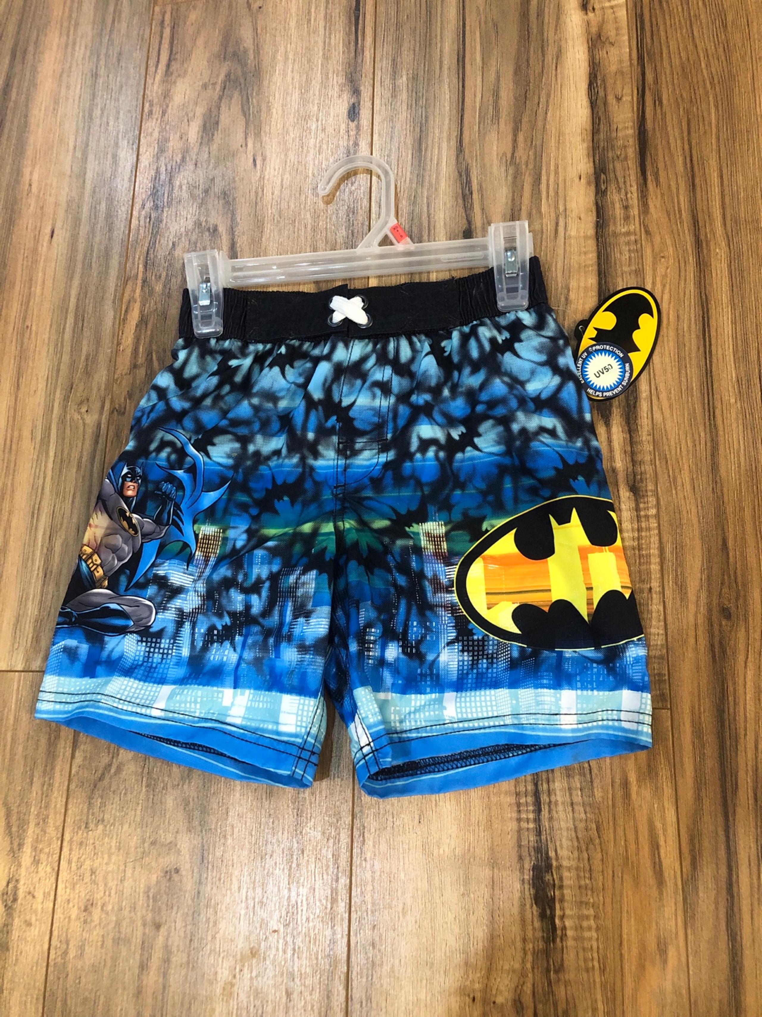 Batman  Boys Swim Trunks Size 4-5