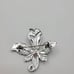 Vintage Silvertone Germany Marcasite flower Brooch