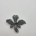 Vintage Silvertone Germany Marcasite flower Brooch