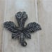 Vintage Silvertone Germany Marcasite flower Brooch