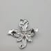 Vintage Silvertone Germany Marcasite flower Brooch