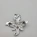 Vintage Silvertone Germany Marcasite flower Brooch