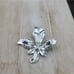 Vintage Silvertone Germany Marcasite flower Brooch
