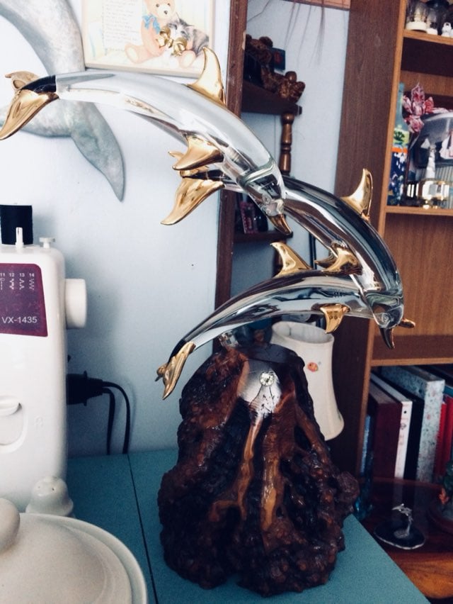 Dolphin statue