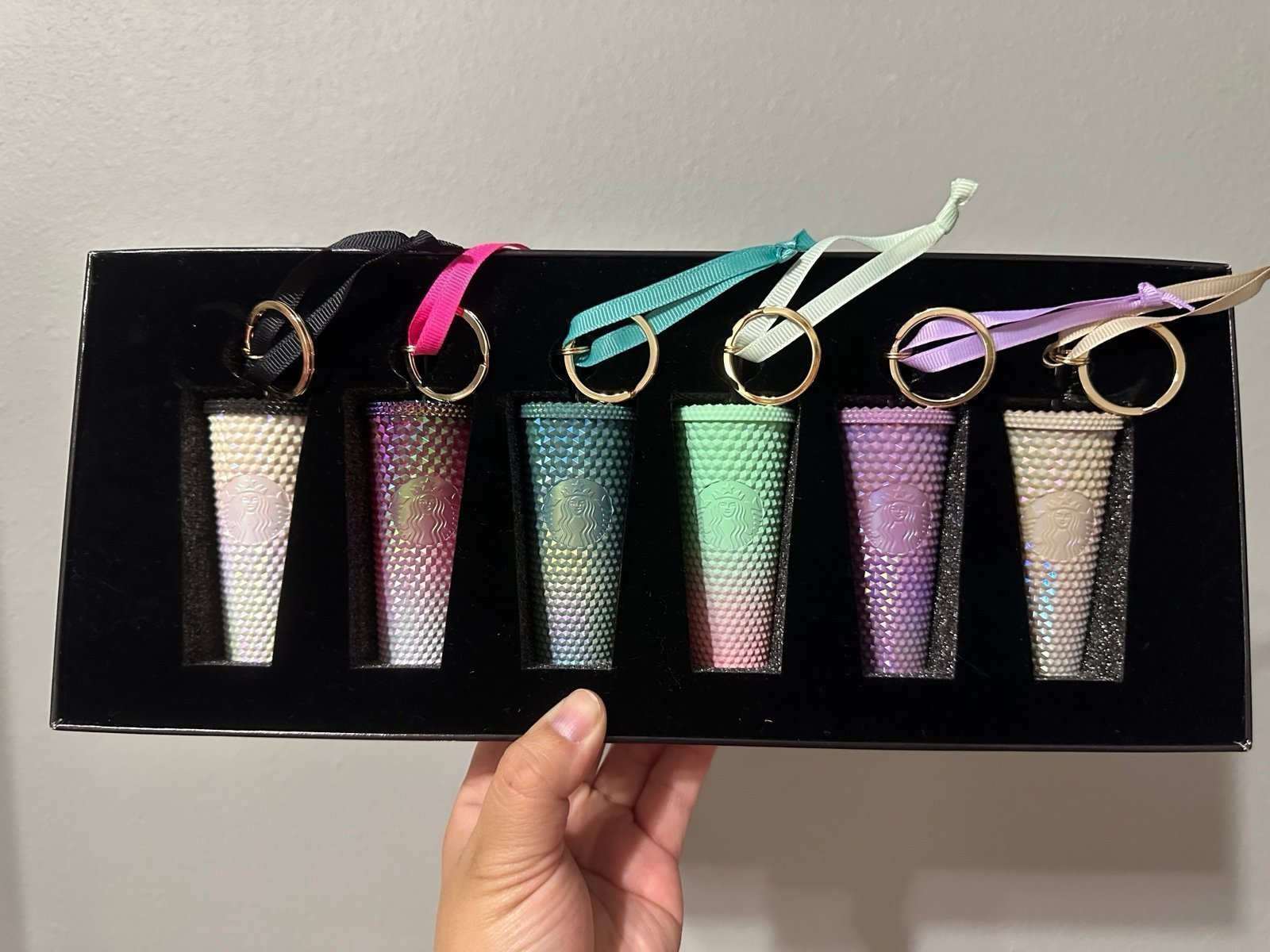 Starbucks Philippines Limited Edition Holiday Cold Cup Ornament Keychain Set