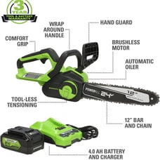 Greenworks 24V cordless chainsaw