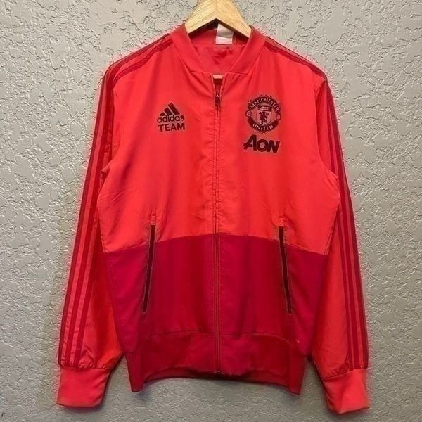 Adidas Manchester United Zip Up Jacket Lightweight
