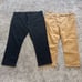 Levi’s 541 Athletic Taper Men’s Black Denim Jeans & Tan Pants Lot 44x30