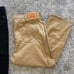 Levi’s 541 Athletic Taper Men’s Black Denim Jeans & Tan Pants Lot 44x30
