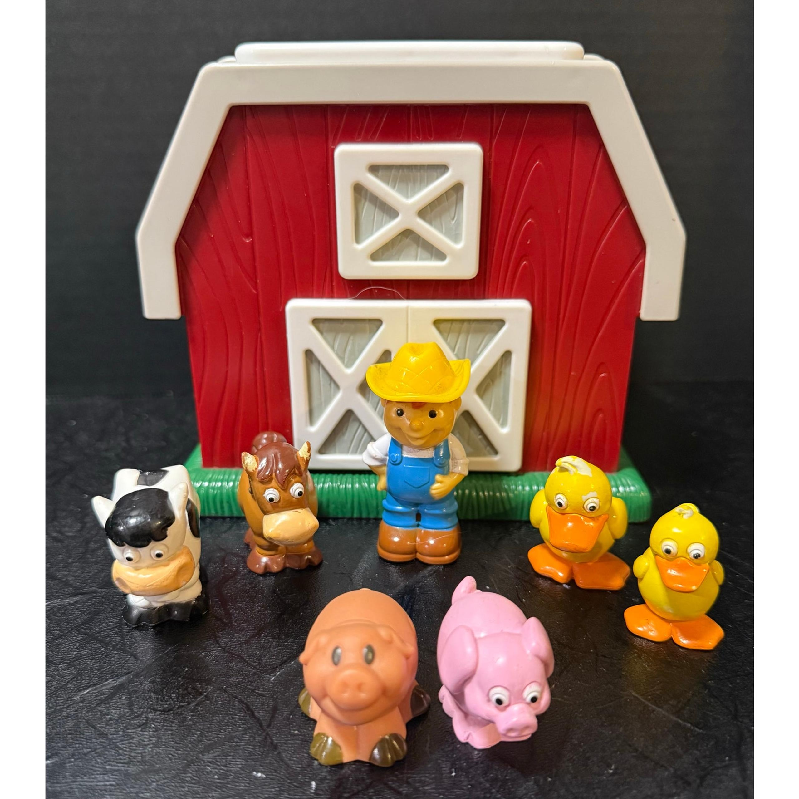 Learning Resources Hide-N-Go Moo farm animal toy set barn animals