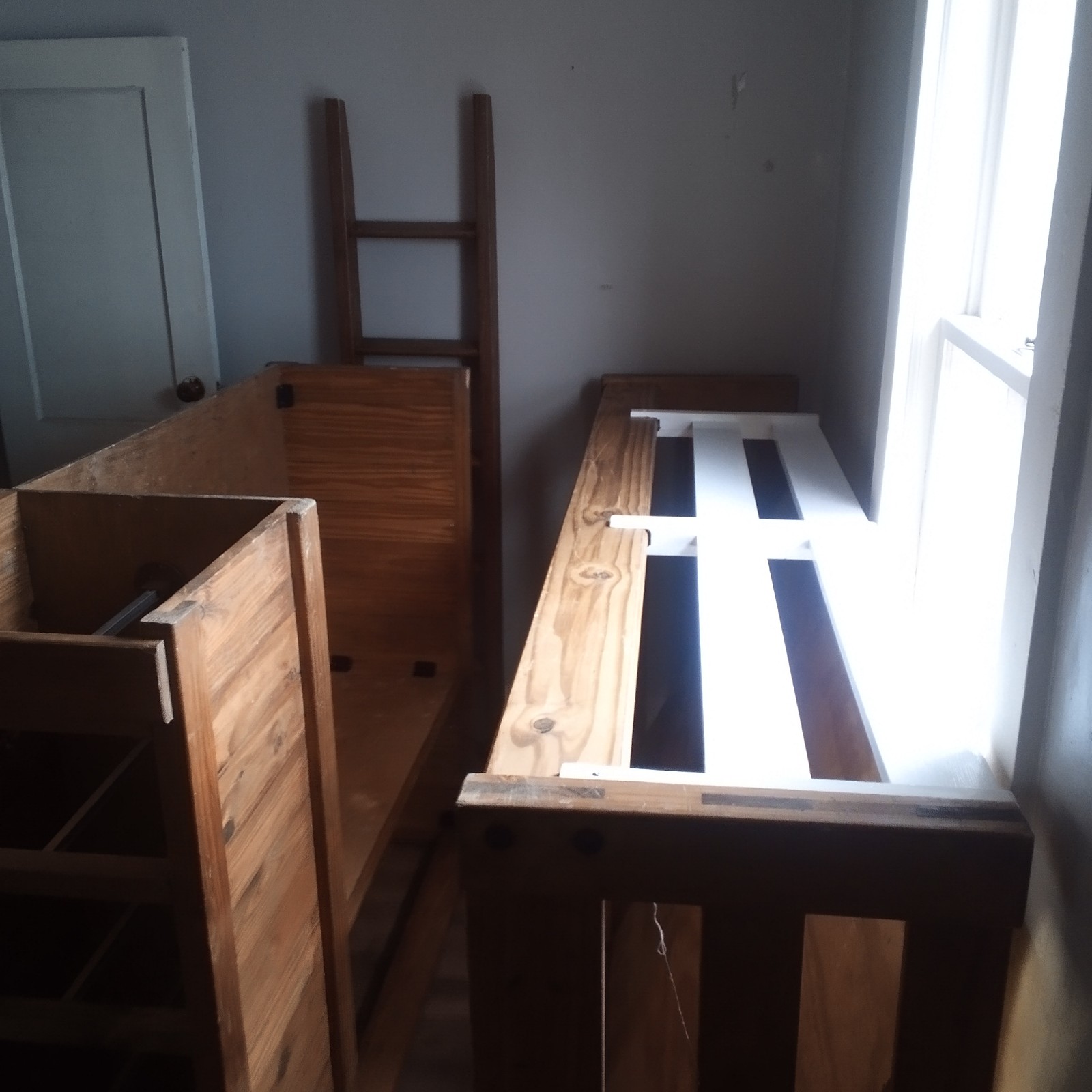 Wooden loft bed