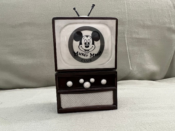 Disney Parks Mickey Mouse Club Vintage Television Salt and Pepper Shaker Set NEW