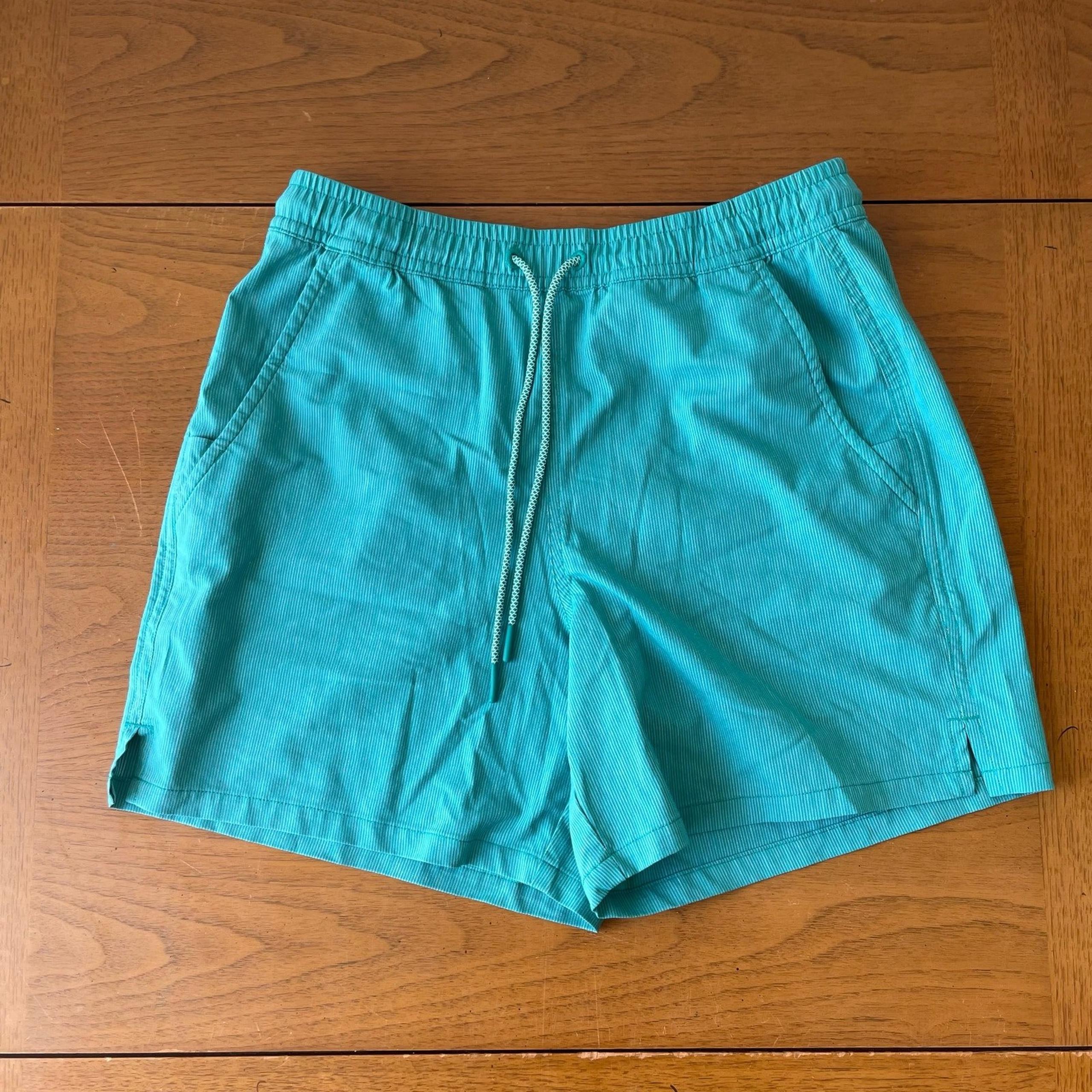 Athleta Marin 5" Board Short Womens XXS Teal Swimwear Summer Pull On Pockets