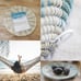 Green Barn Wall Basket Decor Boho Set of 4 - Hanging Woven Wall Baskets, 14x14