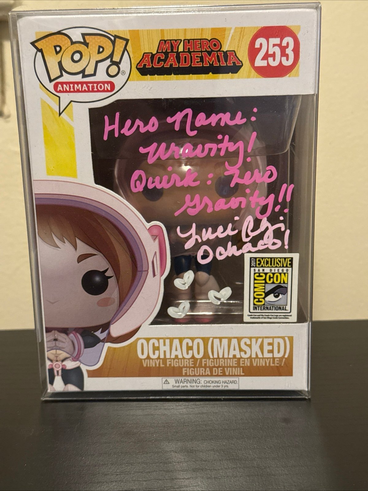 Ochaco masked comic con signed JSA