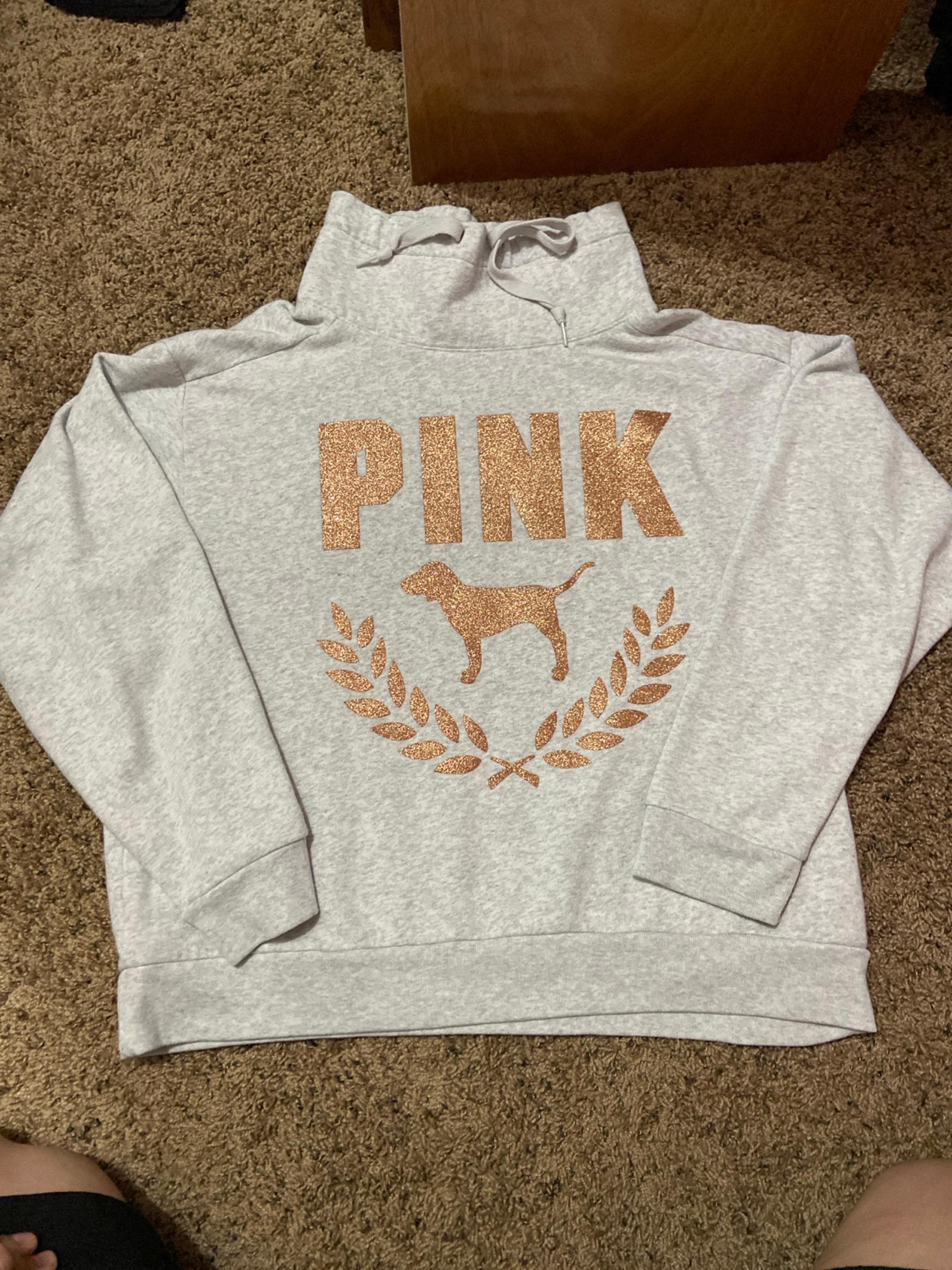 PINK - Gray sweater
