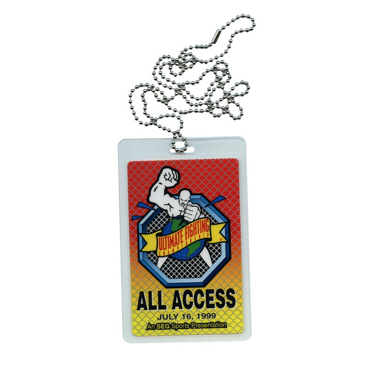 UFC 21 Laminated ALL ACCESS PASS Ultimate Fighting Pat Miletich Maurice Smith