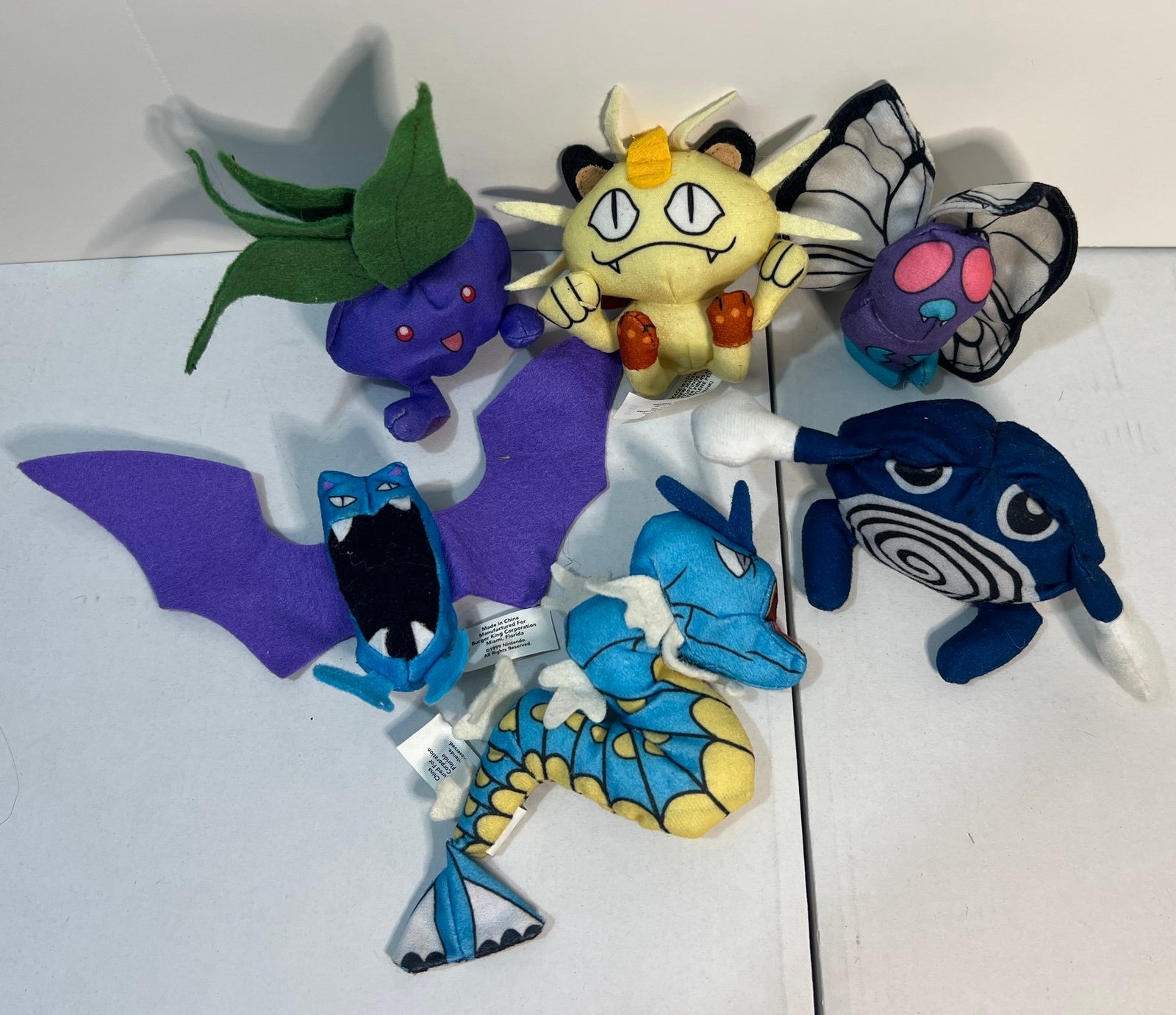 1999 Burger King Pokemon lot of 7 plush Toys